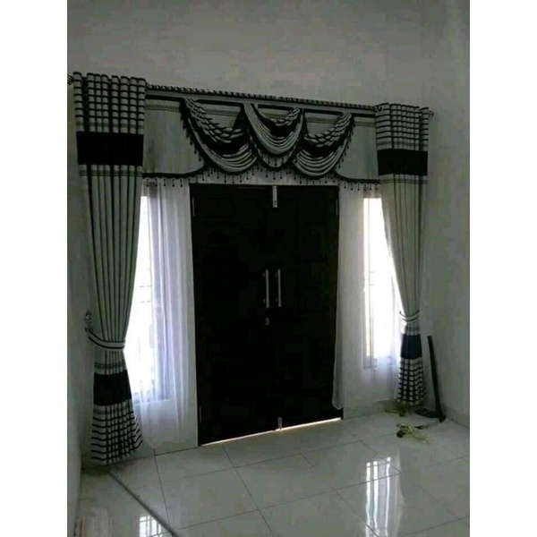 Jual Gorden Pintu Poni Gelombang Gorden Mewah Poni Rumbai Pintu Jendela