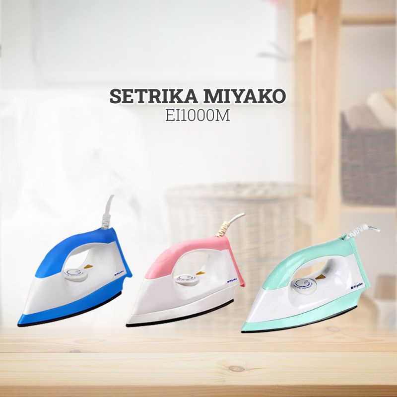 Jual Miyako Setrika Listrik Ei1000M Warna Sesuai Stok Shopee Indonesia