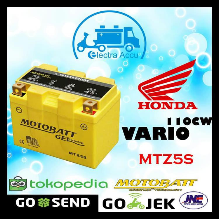 Jual Aki Motor Honda Vario Cw Motobatt Mtz S Aki Kering Aki Gel