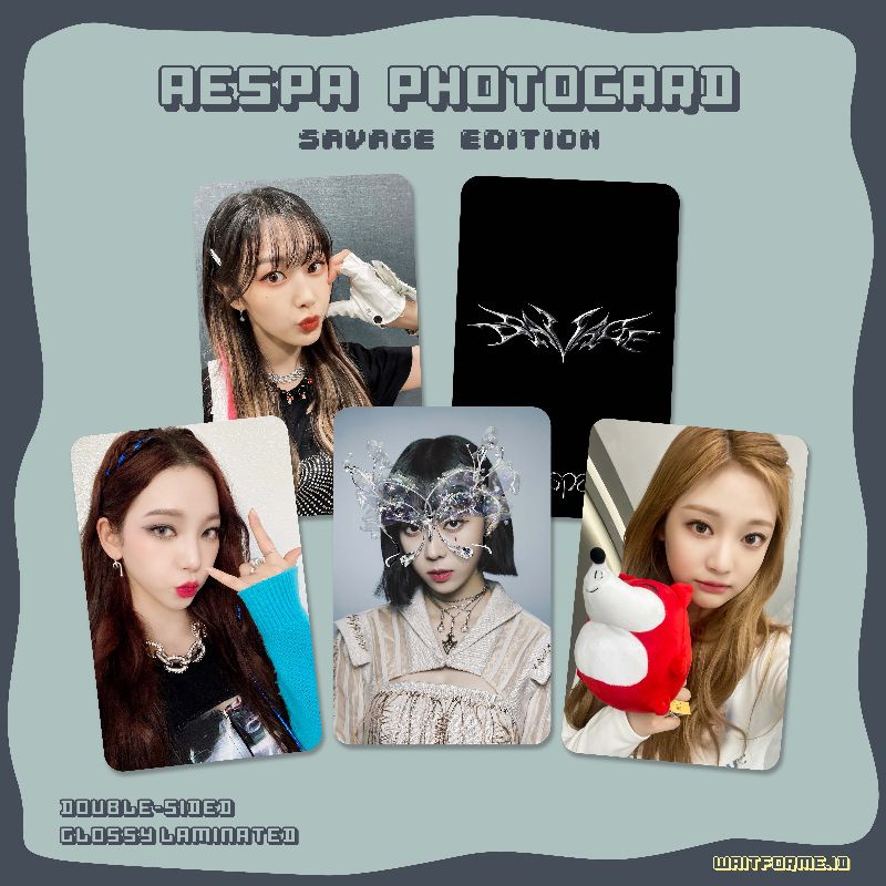 Jual AESPA SAVAGE Photocard Shopee Indonesia