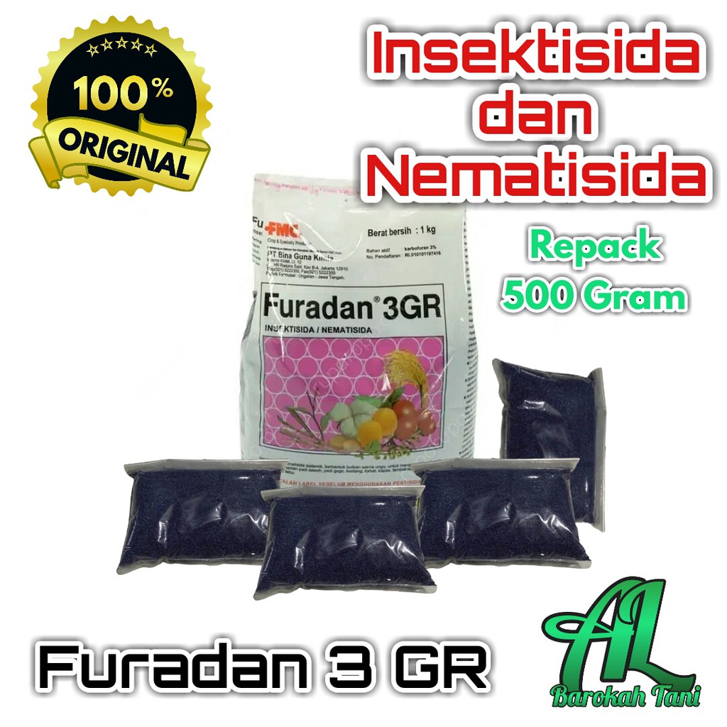 Jual Furadan 3 GR Insektisida Nematisida Pengendali Hama Tanaman Repack