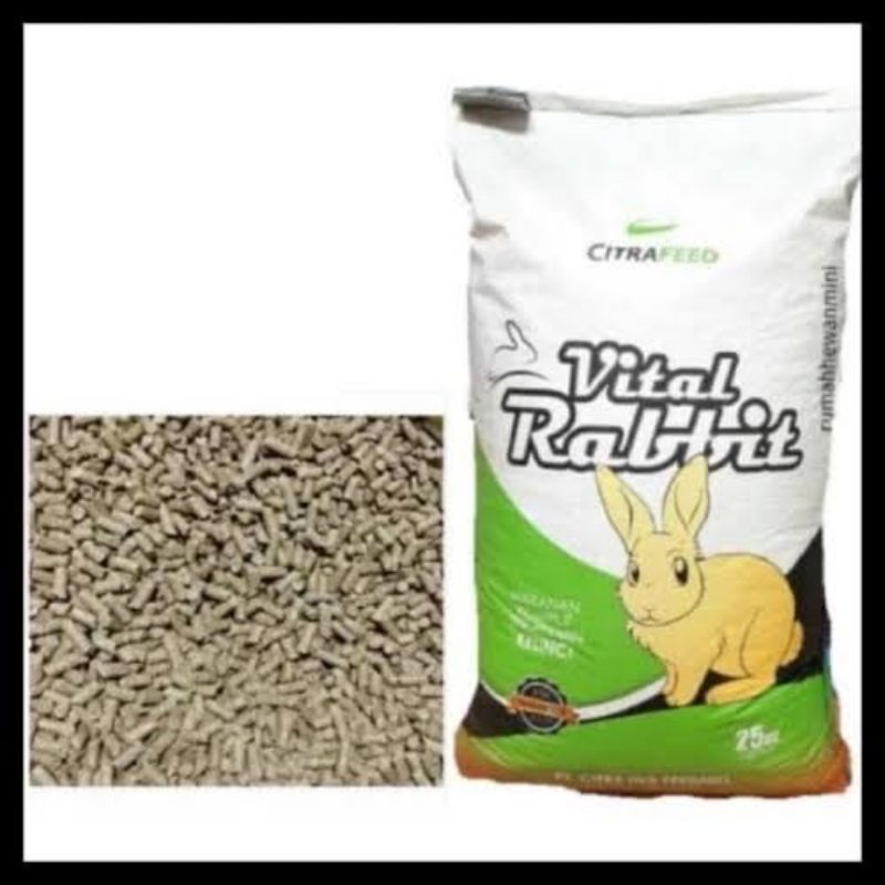 Jual Vital Rabbit Makanan Kelinci Repack Ukuran 1kg Shopee Indonesia