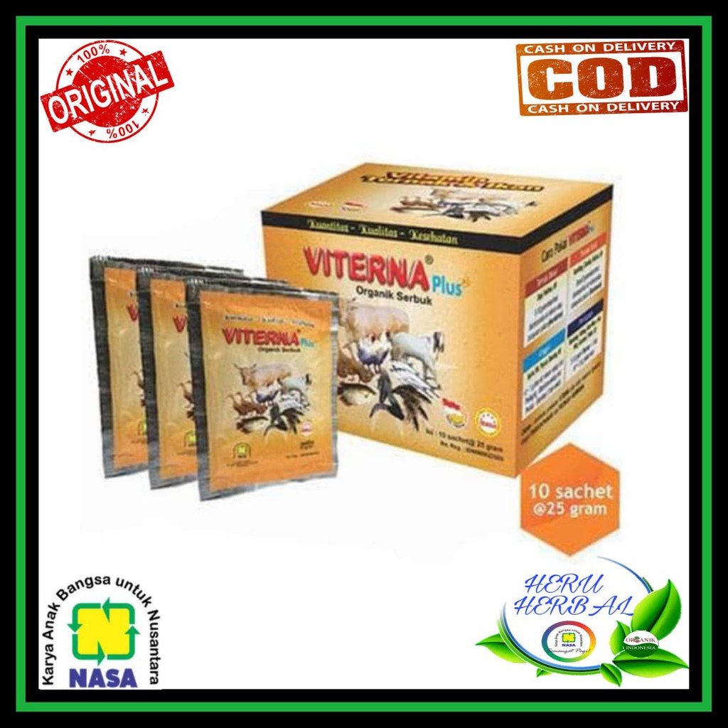 Jual VITERNA PLUS SERBUK ORIGINAL NASA 250 GRAM VITAMIN DAN PENGGEMUK