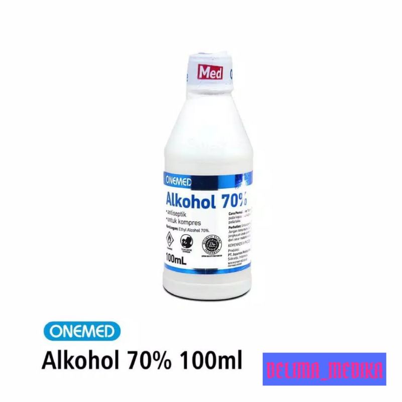 Jual Alkohol 70 100ml Onemed Cairan Antiseptik Alkohol 70 100ml