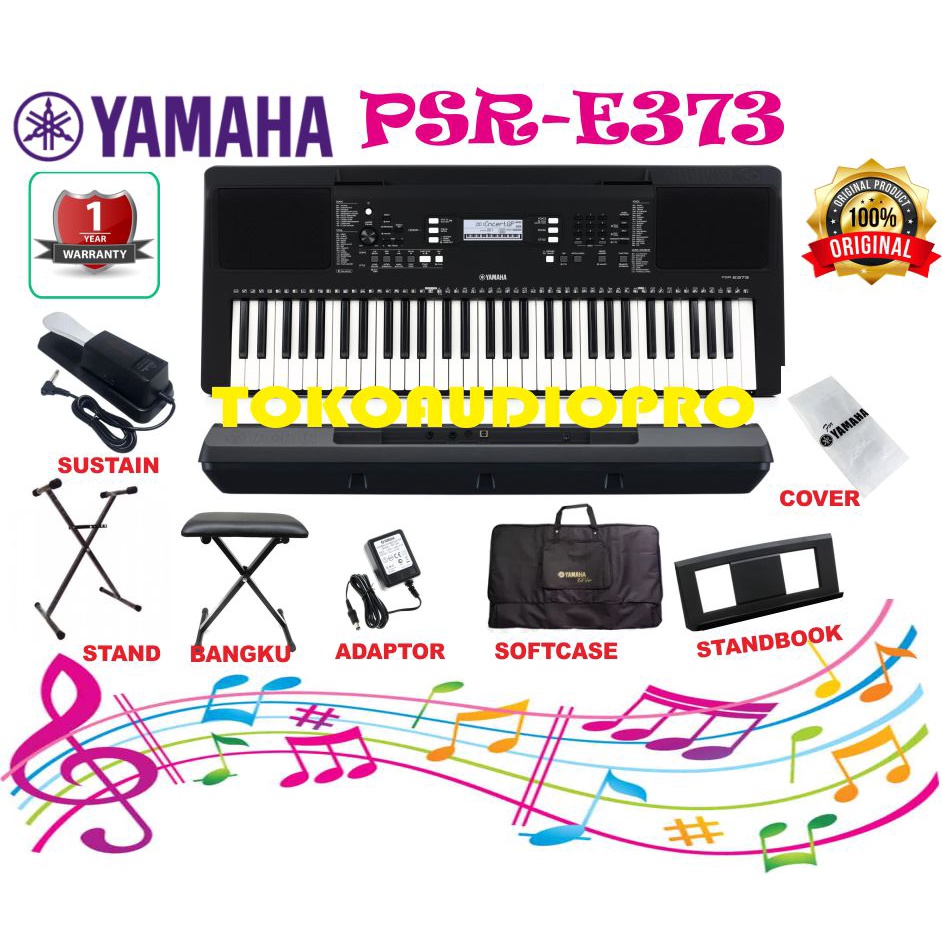 Jual Yamaha Psr E Portable Keyboard Paket Keyboard Shopee Indonesia