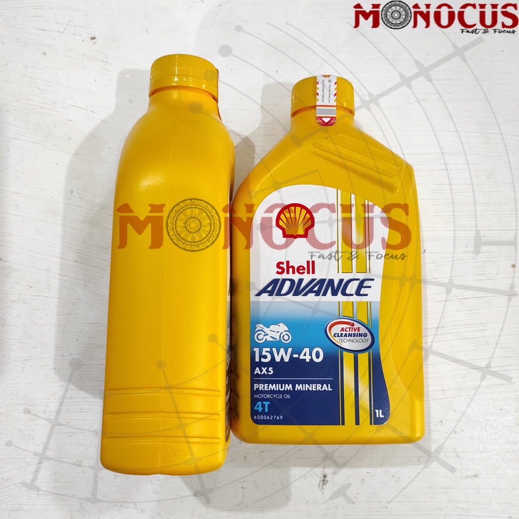 Jual Oli Shell AX5 15w40 Shel Advance Oli Mesin Motor Sport 1 Liter