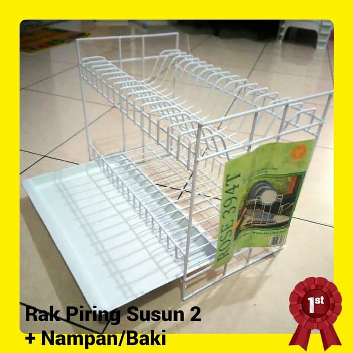 Jual Rak Piring Besi Nampan Tatakan Susun 2 Shopee Indonesia