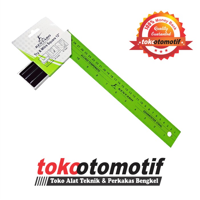 Jual Penggaris Siku Tukang Kayu 12 KENTARO Siku Tukang Bangunan 30cm