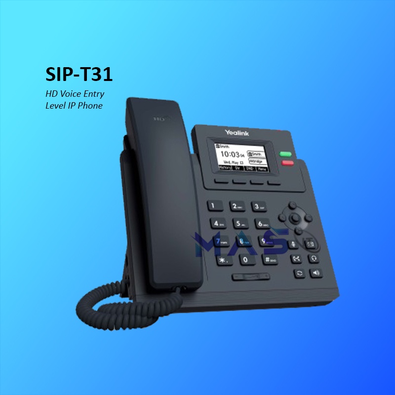 Jual Yealink Sip T P Hd Voice Entry Level Ip Phone Poe Shopee