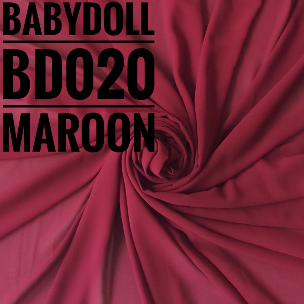 Jual LAST STOCK Kain Meteran Babydoll BD020 Maroon 0 5M Shopee