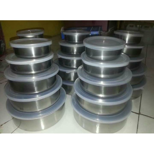 Jual Rantang Stainless Baskom Stainless Mangkok Stainless Shopee