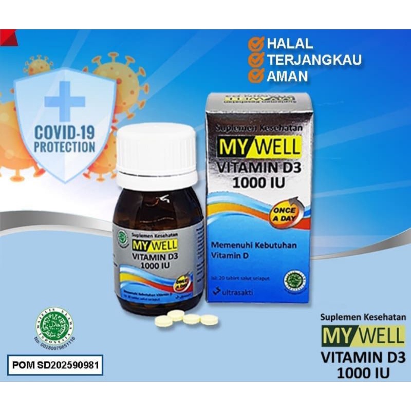 Jual My Well Vitamin D Iu Shopee Indonesia