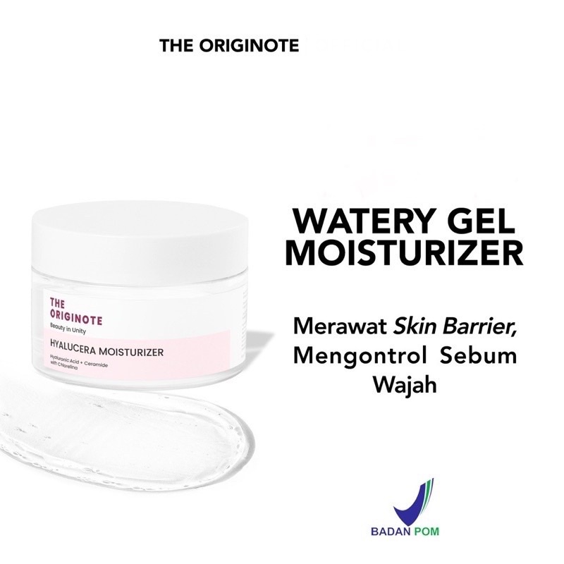 Jual The Originote Hyalucera Moisturizer Gel Ml Pelembab Wajah