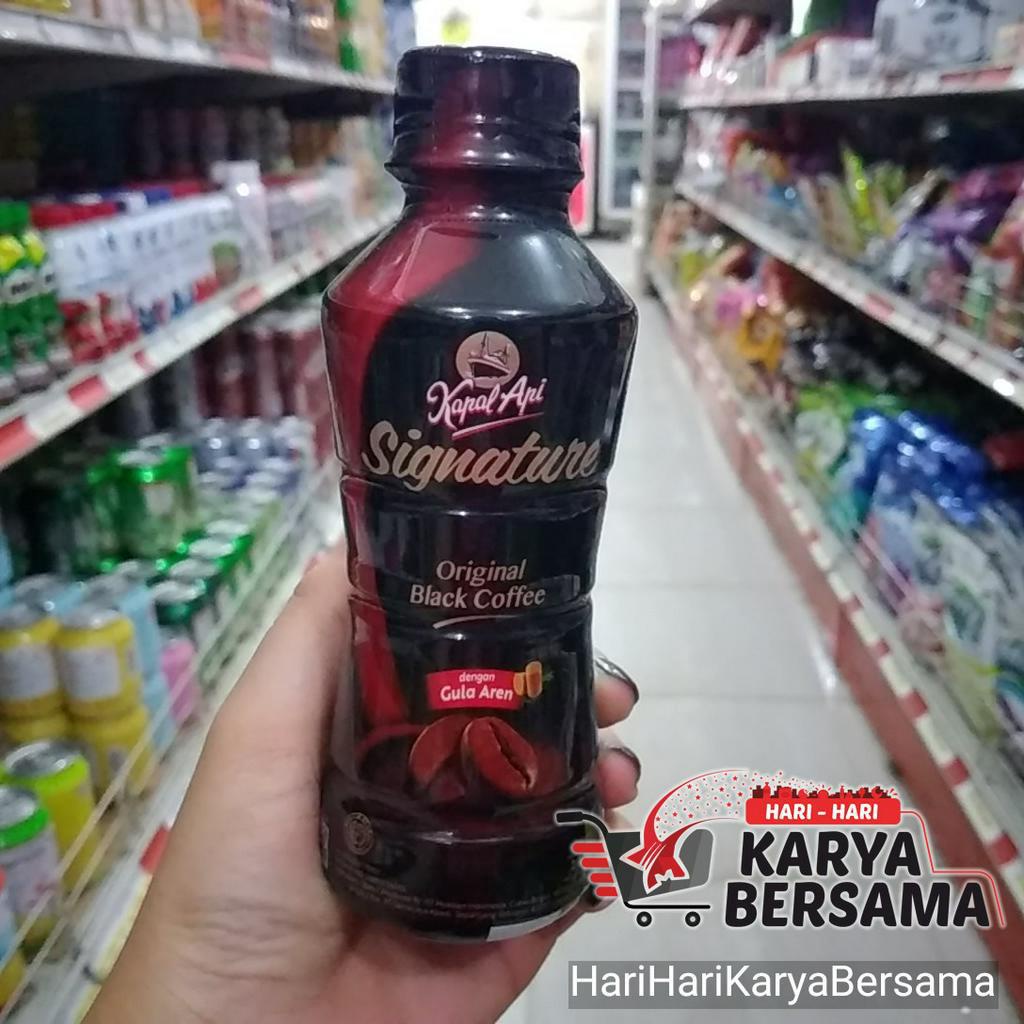 Jual Minuman Kapal Api Signature Original Black Coffee Botol Ml