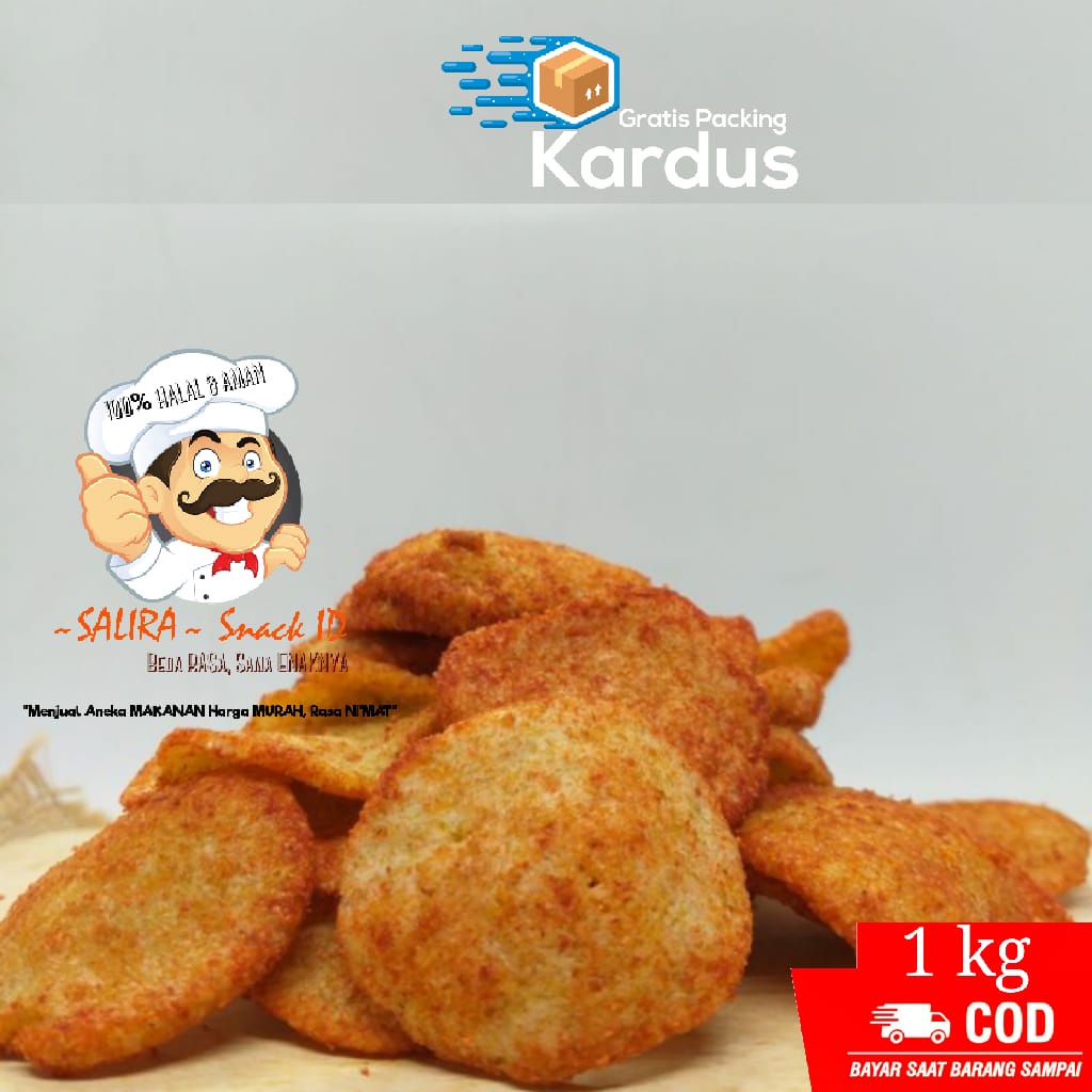 Jual Kg Jajanan Murah Keripik Basreng Koin Pedas Terlaris Snack