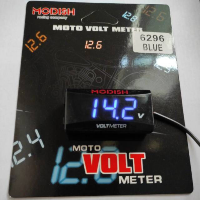 Jual Voltmeter Aki Rizoma Voltmeter Pengukur Aki Motor Shopee Indonesia