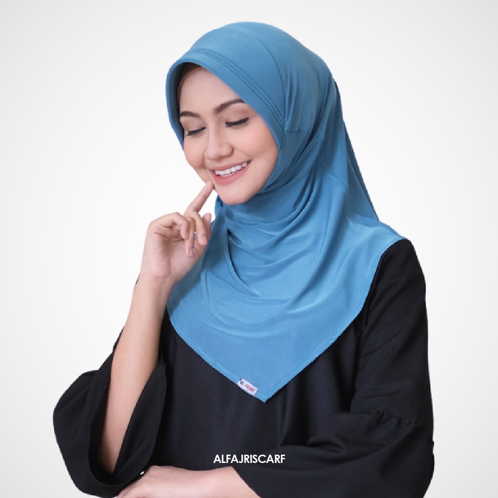 Jual HIJAB INSTAN BERGO OVAL SEGITIGA SPANDEX AL FAJRI SCARF Shopee