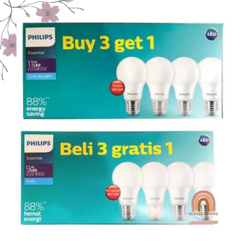 Jual Philips Led Essential Multipack Watt Philips Led Watt