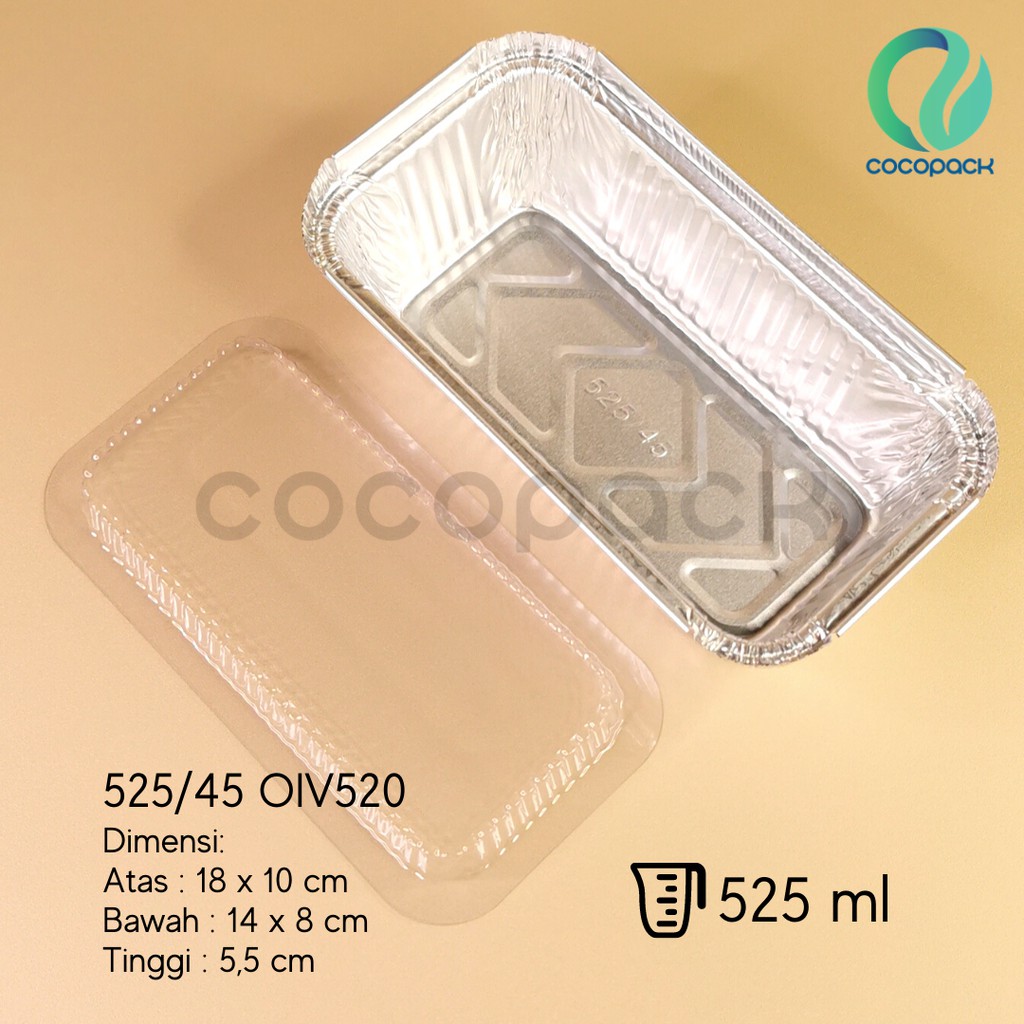 Jual Aluminium Foil Tray Cup Oiv Tutup Mika Pcs Shopee