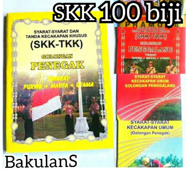 Jual 100 Buku Skk Siaga Skk Penegak Skk Penggalang Syarat