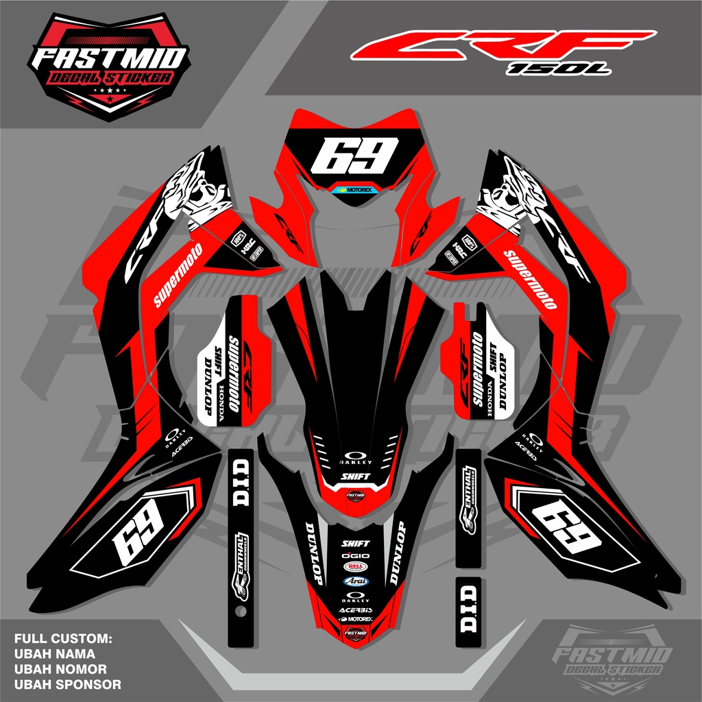 Jual Decal Sticker Crf 150 L Decal Crf 150 L Fullbody Stiker Motor Crf