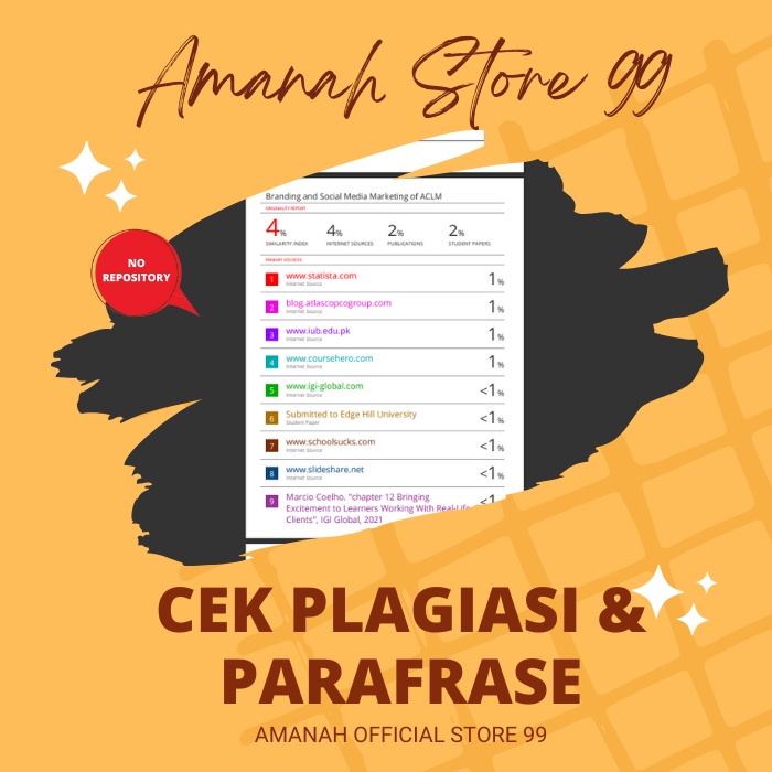 Jual Cek Plagiasi No Repository Jasa Parafrase Profesional