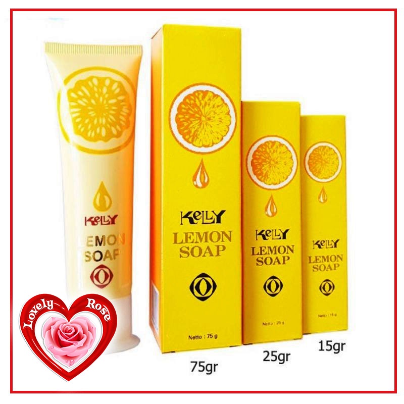 Jual KELLY LEMON SOAP SABUN MUKA KELLY 15 GR 25 GR 75 GR BEBAS