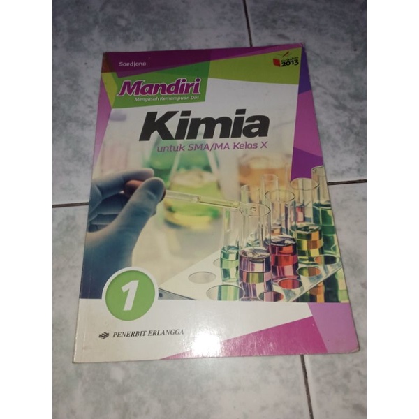 Jual BUKU MANDIRI DAN PAKET ERLANGGA KIMIA KELAS 10 X KURIKULUM 2013