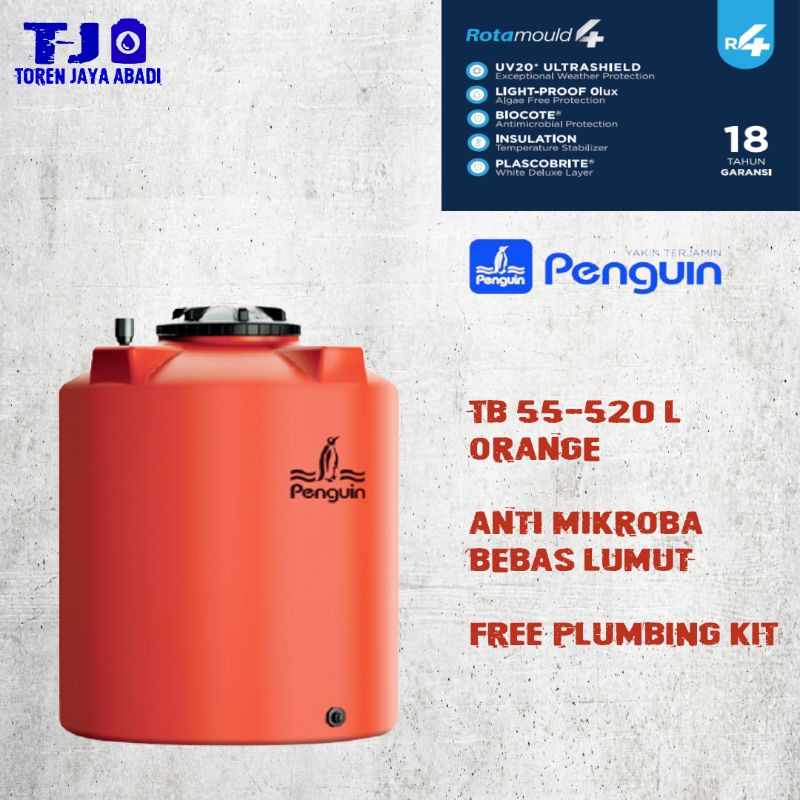 Jual Tandon Toren Tangki Air Silinder Penguin TB 55 520 Liter