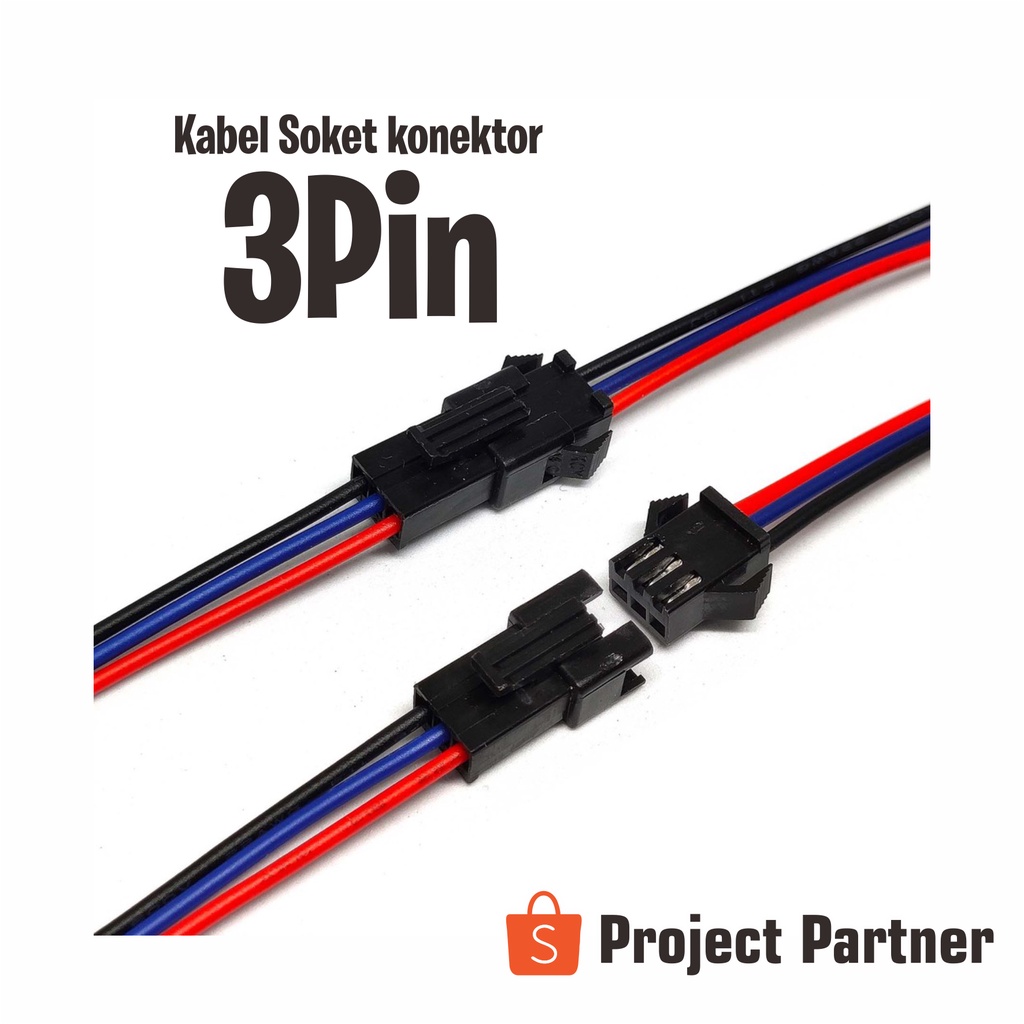 Jual Set Kabel Soket P Terminal Male Female Connector Pin