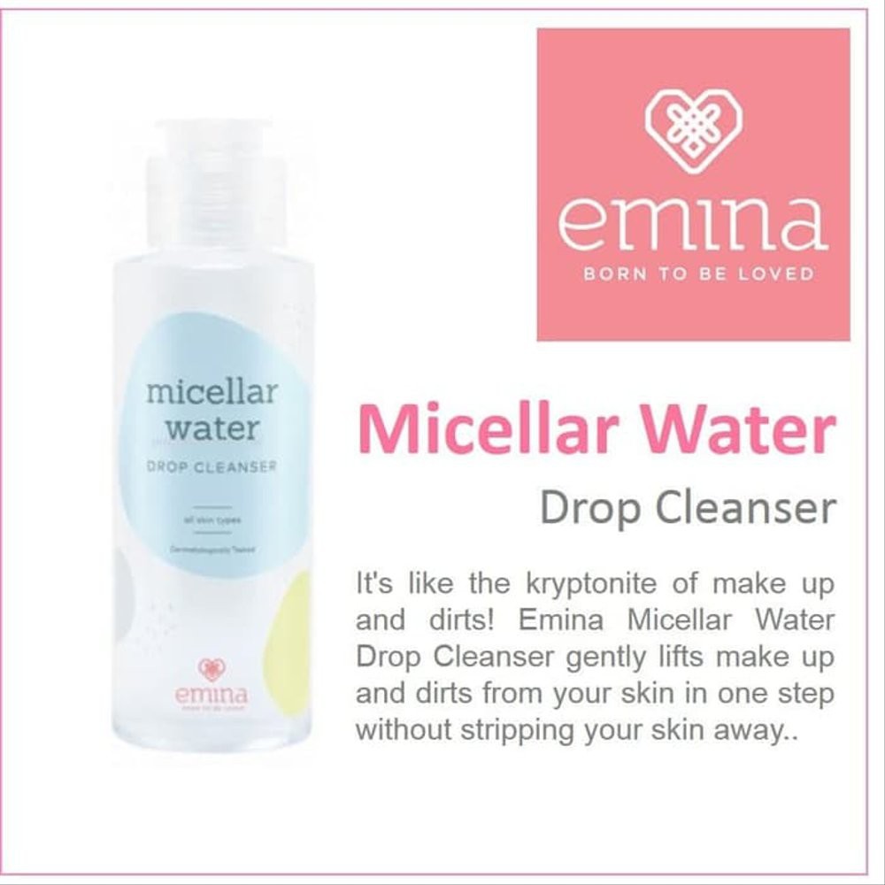 Jual EMINA MICELLAR WATER DROP CLEANSER Shopee Indonesia