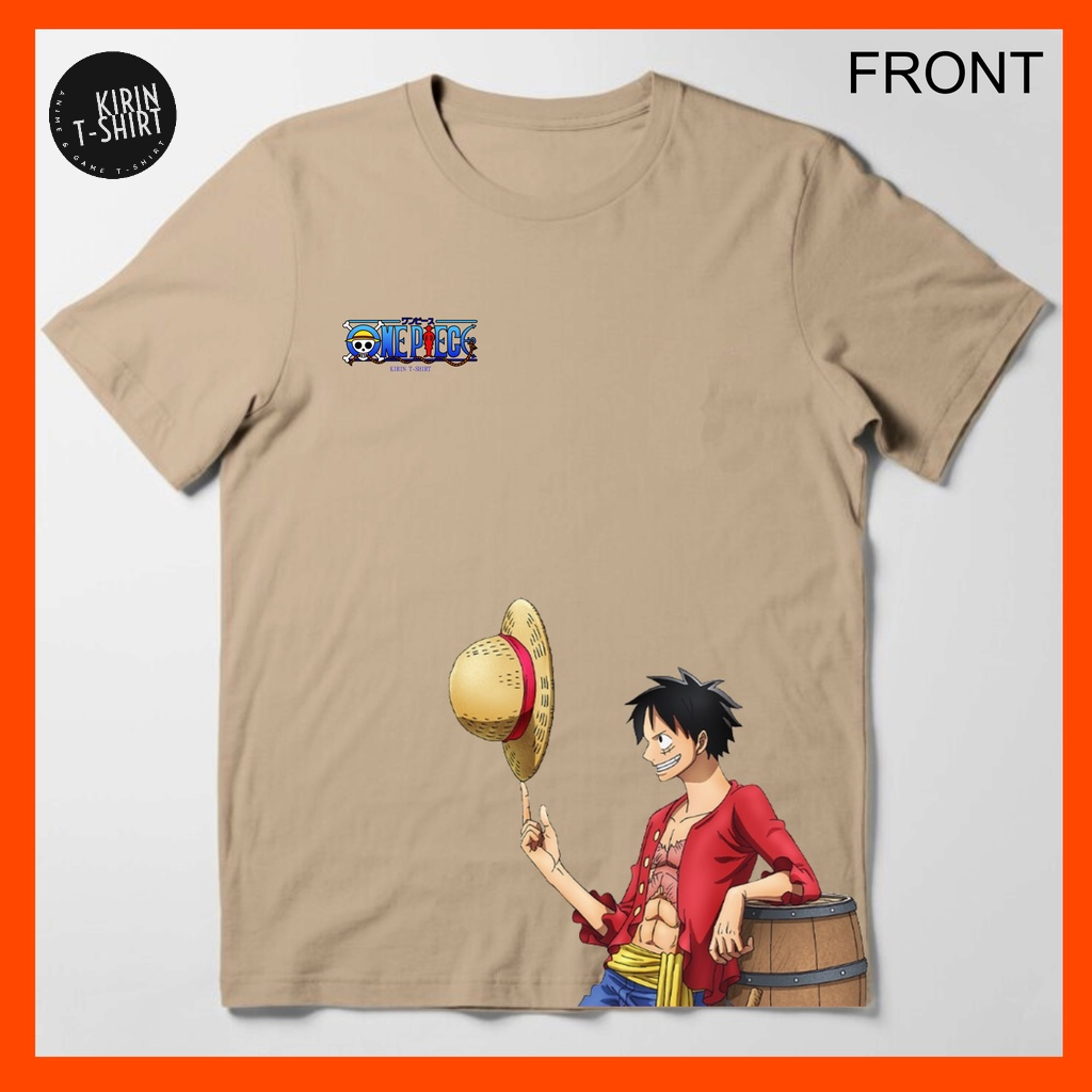 Jual Kaos 100 Persen Cotton Combed 30s Sablon Dtf One Piece 02 Luffy