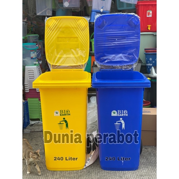 Jual Tempat Sampa Roda 240 Liter Green Leaf 2024 Tempat Sampah Besar