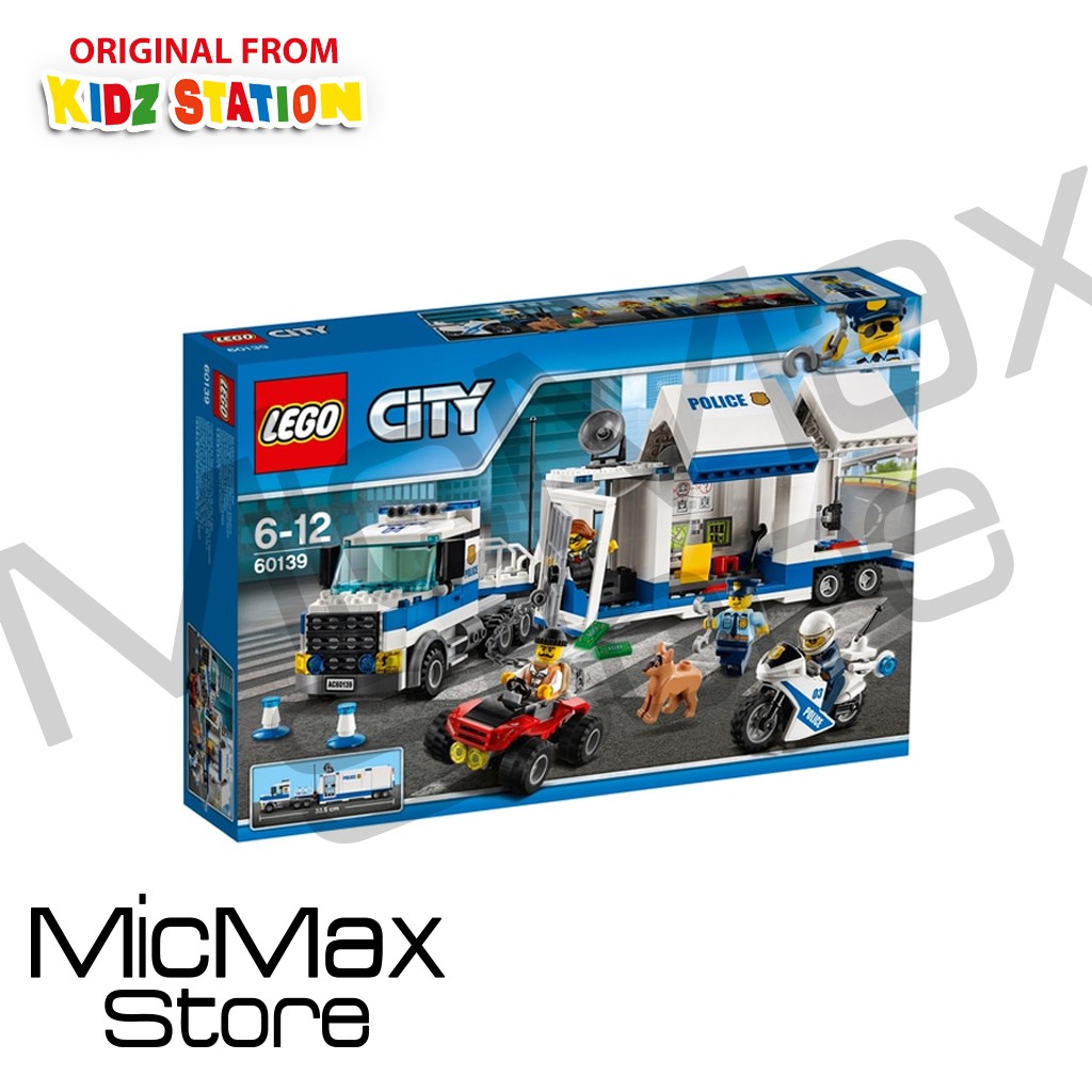 Lego City 60139 Police Mobile Command Center Truck Shopee Indonesia