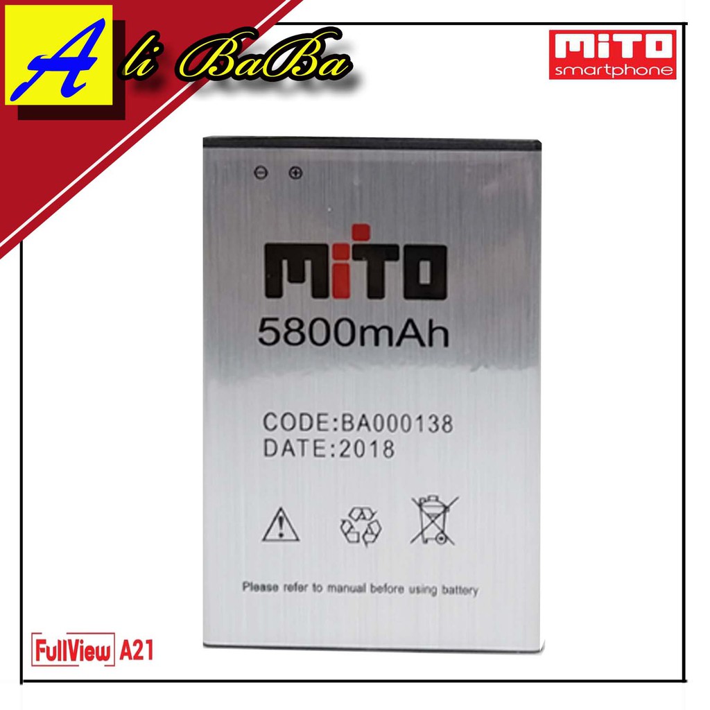 Jual Baterai Handphone Mito A21 Full View BA 00138 Double Power Mito