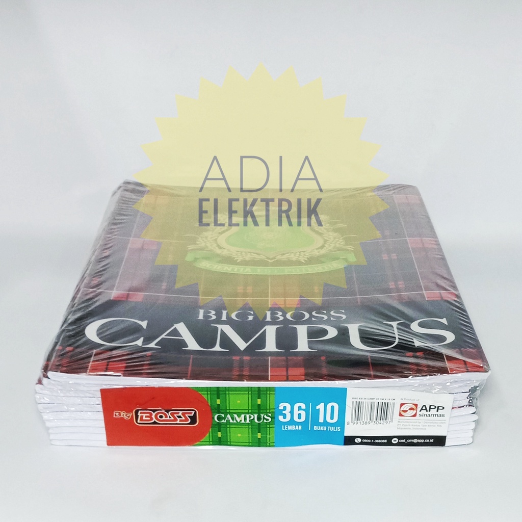 Jual Promo Pak Isi Pcs Buku Tulis Big Bos Campus Isi Lbr Ukuran