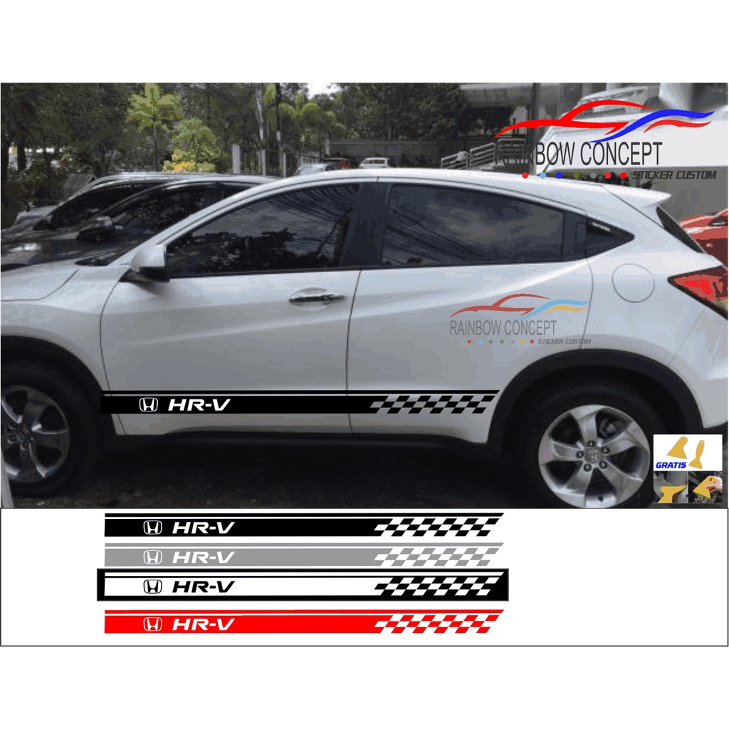 Jual TERBARU STICKER CUTTING STIKER MOBIL HONDA HRV STIKER LIST BODY