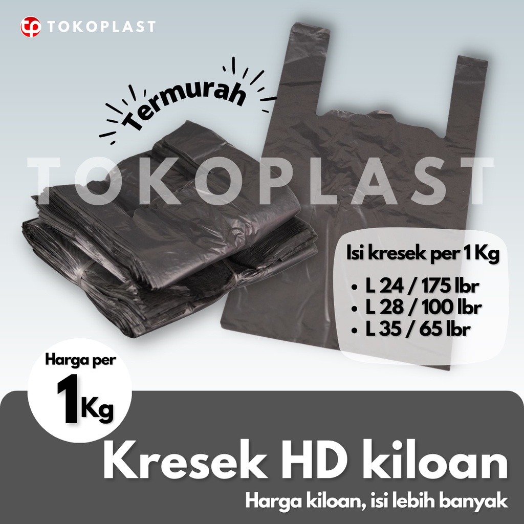 Jual Kresek Kiloan Hitam Daur Ulang Ukuran Kecil Sedang Besar Hd Los