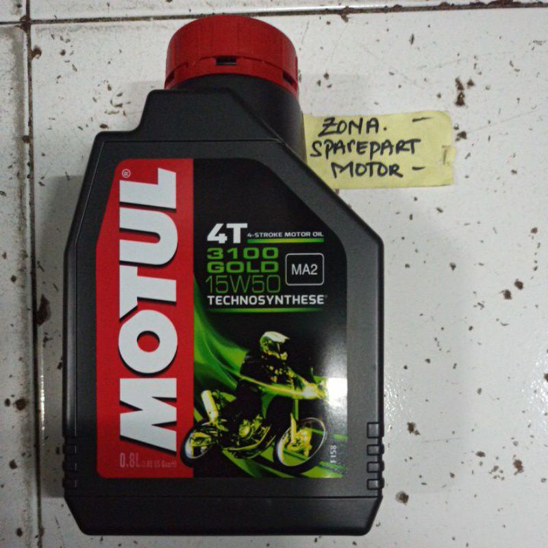 Jual Oli Olie MOTUL 800ml 4T 3100 GOLD 15W50 Dan 10w40 API SL OLI MOTOR