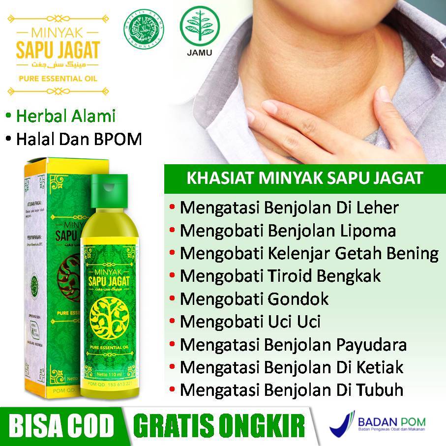 Jual Obat Oles Benjolan Di Leher Minyak Sapu Jagat Original Pengempis