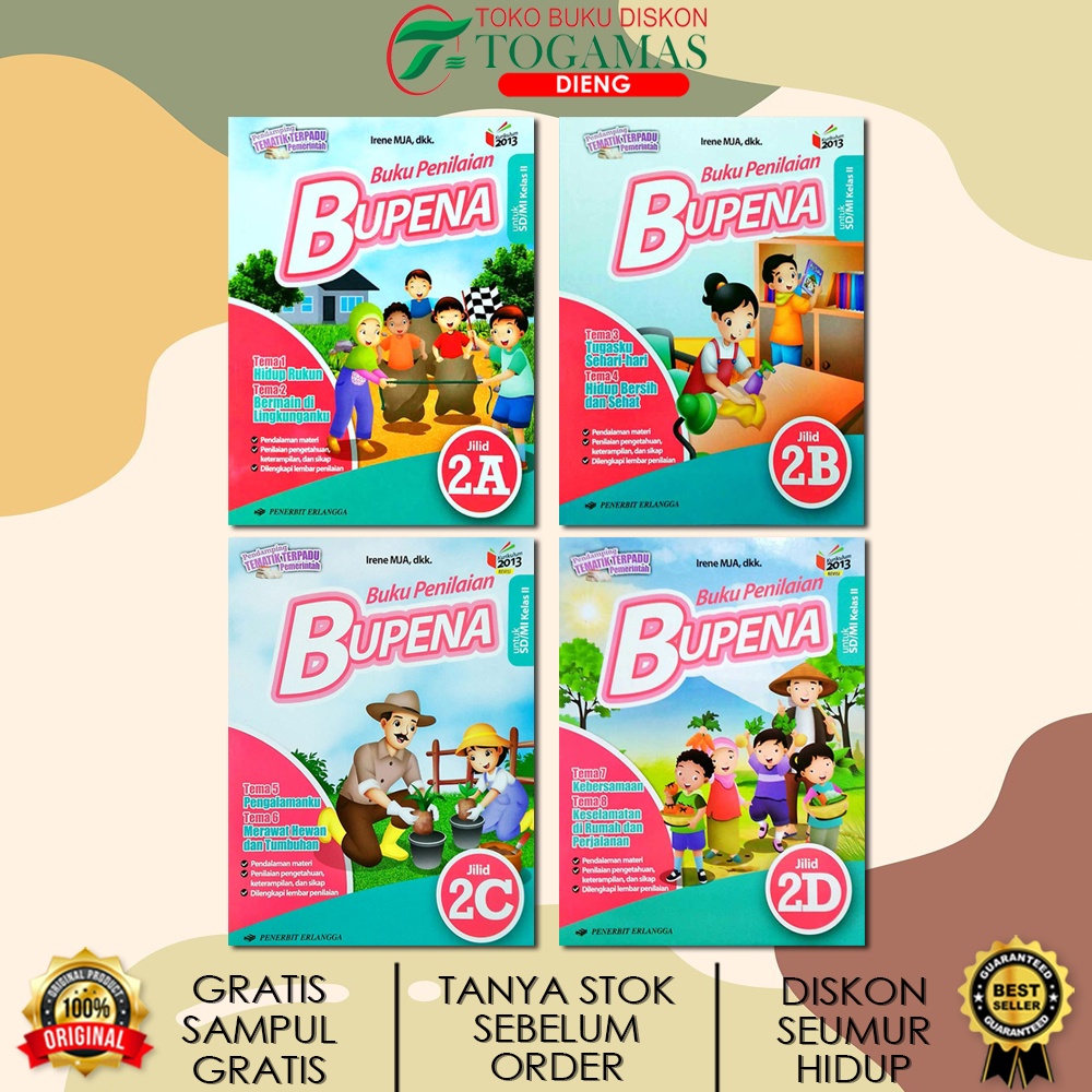 Jual Bupena Sd Kelas Buku Penilaian K Tema A B C D Karya