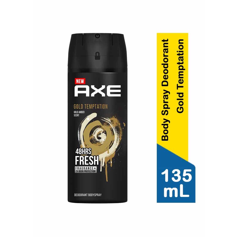 Jual Axe Deodorant Body Spray Gold Temptation 135ml Shopee Indonesia