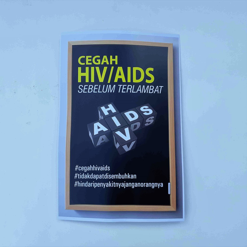 Jual Poster HIV AIDS 2 Poster Promkes HIV AIDS Indonesia Shopee Indonesia