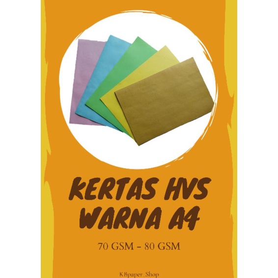 Jual Kertas Hvs Warna A Gsm Gsm Shopee Indonesia