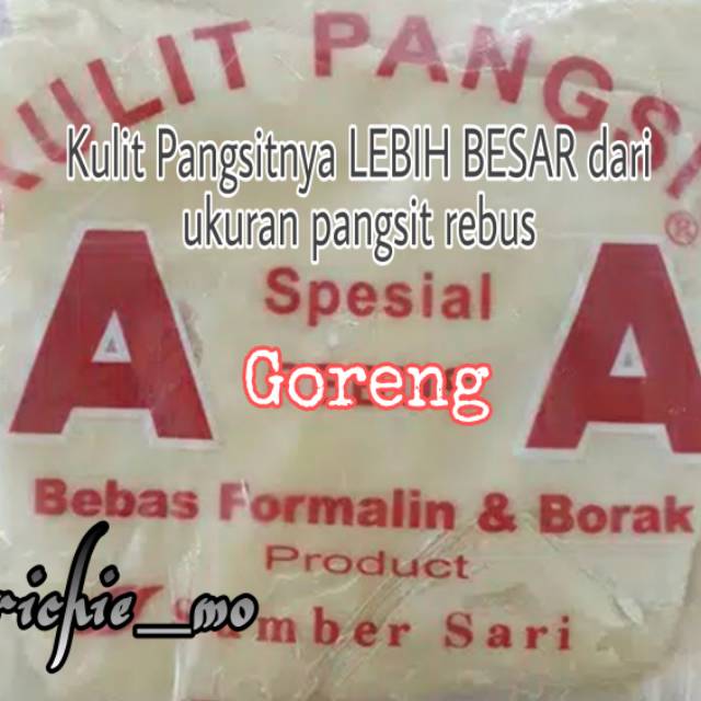 Jual Kulit Pangsit AA Rebus Goreng Uk 15cm Super BesarPangsit