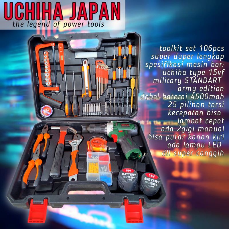 Jual Tool Kit Besar Full Set Palu Tang Kunci L Obeng Gergaji Asli