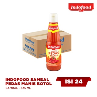 Jual 1 Ctn Sambal Indofood Pedas Manis Botol 335 Ml Shopee Indonesia