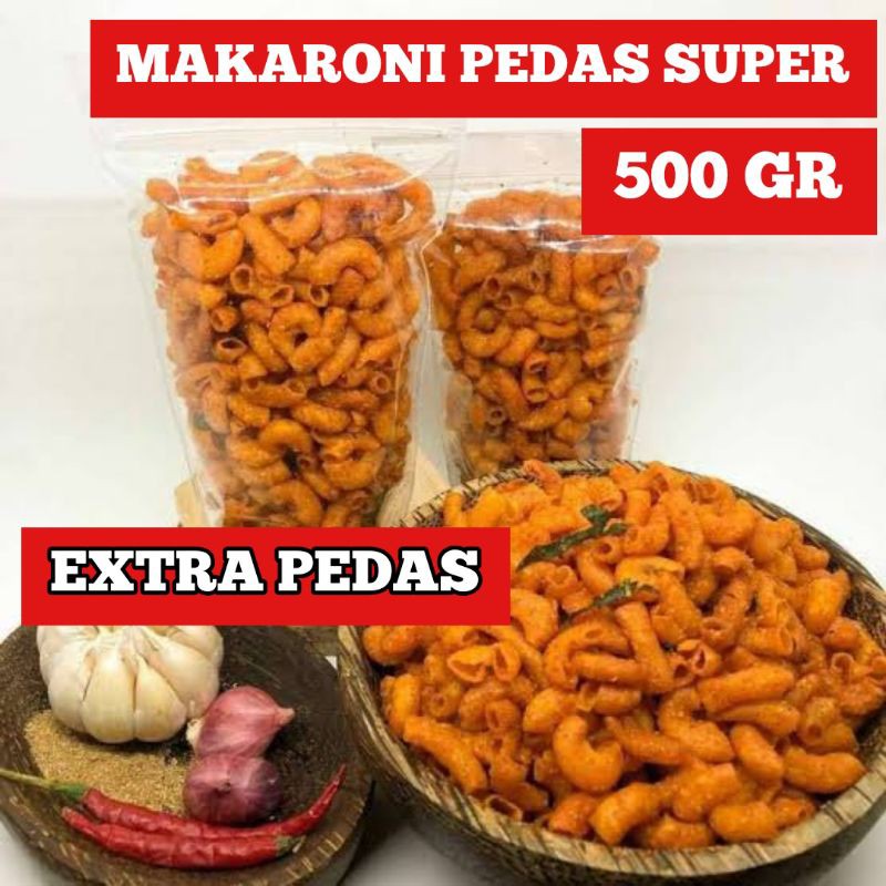 Jual Makaroni Pedas Super Gr Makroni Pedas Bantet Shopee Indonesia