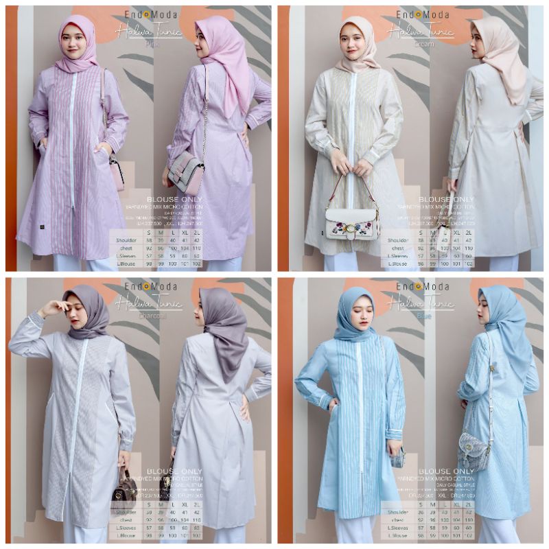 Jual Tunik Endomoda Halwa Tunic Tunik Halwa Original Shopee Indonesia