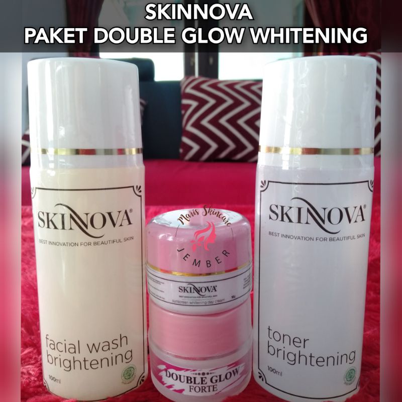 Jual Skinnova Paket Double Glow Whitening Brightening Forte Shopee